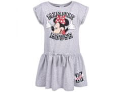 Disney Minnie Mouse DISNEY šedé melanžové šaty pre deti 9 let 134 cm
