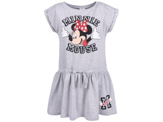 Disney Minnie Mouse DISNEY šedé melanžové šaty pre deti