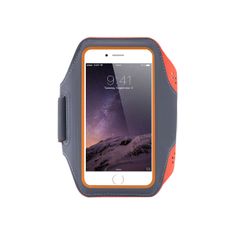 Mobilly športové neoprénové puzdro na ruky pre telefóny veľkosti 6,4", oranžové