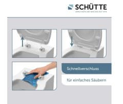 Schütte WC sedátko WELLYNESS | Duroplast, Soft Close s automatickým klesáním a rychloupínáním