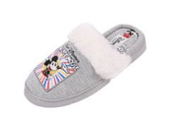 Disney Šedé dámske papuče/šľapky s kožušinkou Mickey Mouse DISNEY 36-37 EU