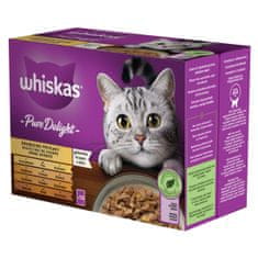 Whiskas Pure Delight kapsičky hydinový výber v želé pre dospelé mačky 48 x 85 g