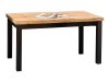 Rozkladací jedálenský stôl Tiago - dub craft / čierna