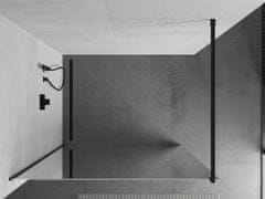 Mexen Kioto sprchová zástena 120x200 cm 8 mm, čierny profil, sklo efekt zrkadla, 800-120-101-70-50