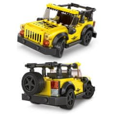 Wange Wange Supercar stavebnica Jeep žlutý kompatibilná 122 dielov