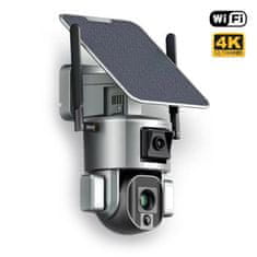 Secutek Batériová duálna PTZ WiFi IP kamera SHT-SPB5-WIFI so solárnym panelom