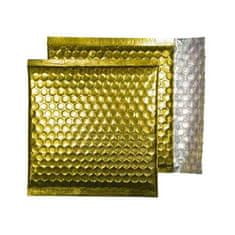 BLAKE Obálka, trblietavá zlatá, bublinková, CD, 165 x 165 mm, MBGOL165