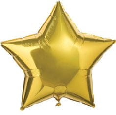 Atomia Fóliový balón zlatá hviezda 45 cm