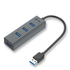 I-TEC USB 3.0 HUB 4-port, pasívny, integrovaný kábel 19cm