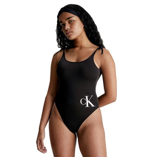 Calvin Klein Dámska sada - jednodielne plavky, čelenka a osuška KW0KW02087-BEH