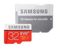 SAMSUNG EVO Plus MicroSDXC 128GB + SD Adaptér / CL10 UHS-I U3 / A2 / V30