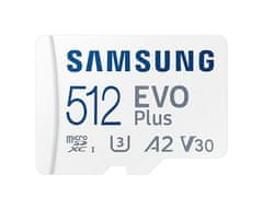 SAMSUNG Pamäťová karta micro SDXC EVO Plus 512GB + SD adaptér
