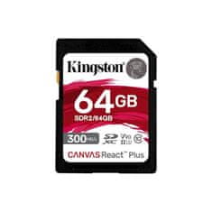 Kingston Canvas React Plus/SDHC/64GB/300MBps/UHS-II U3/Class 10