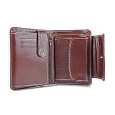 VegaLM Luxusná kožená peňaženka v hnedej farbe