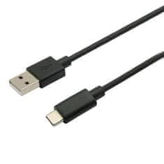 C-Tech kábel USB 2.0 AM na Type-C kábel (AM/CM), 2m, čierny