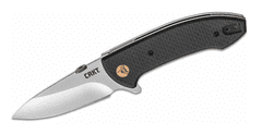 CRKT CR-4620 AVANT vreckový nôž 8 cm, čierna, bronzové prvky, uhlíkové vlákno