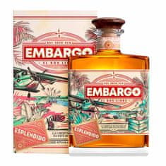 Les Bienheureux Rum Embargo Añejo Esplendido, darčekové balenie 0,7 l