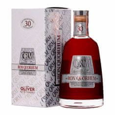 Oliver & Oliver Rum Ron Quorhum 30 Aniversario, darčekové balenie 0,7 l