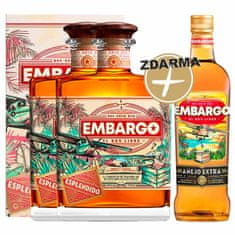 Les Bienheureux Rum Set 2x Embargo Añejo Esplendido + Embargo Aňejo Extra ZDARMA 0,7 l