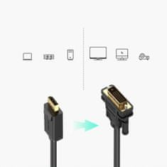 Ugreen DP103 kábel DisplayPort / DVI 2m, čierny
