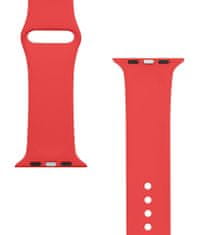 Tactical 498 Silikonový Řemínek pre Apple Watch 1/2/3/4/5/6/7/8/9/SE 42/44/45mm Red 8596311073243