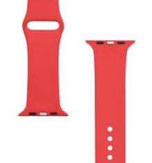 Tactical 498 Silikonový Řemínek pre Apple Watch 1/2/3/4/5/6/7/8/9/SE 42/44/45mm Red 8596311073243