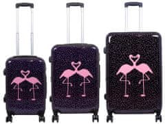 MONOPOL Sada kufrov Flamingo 3-set