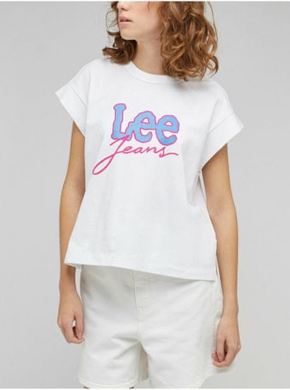 Lee Biele dámske tričko Lee