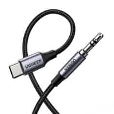Ugreen AV143 audio kábel USB-C / 3.5mm mini jack 1m, šedý