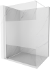 Mexen Kioto, Walk-In sprchová zástena 120 x 200 cm, 8mm sklo číre/námraza, biely profil, 800-110-101-20-35