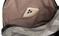 David Jones Dámsky ruksak s motívom asymetrickej mriežky