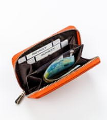 David Jones Šikovná dámska peňaženka zo zrnitej eko kože so zapínaním na zips