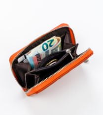 David Jones Šikovná dámska peňaženka zo zrnitej eko kože so zapínaním na zips