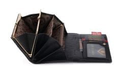 Peterson Veľká dámska kožená peňaženka s RFID ušným drôtom