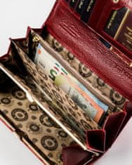 Peterson Veľká, lakovaná dámska peňaženka so zvieracím vzorom