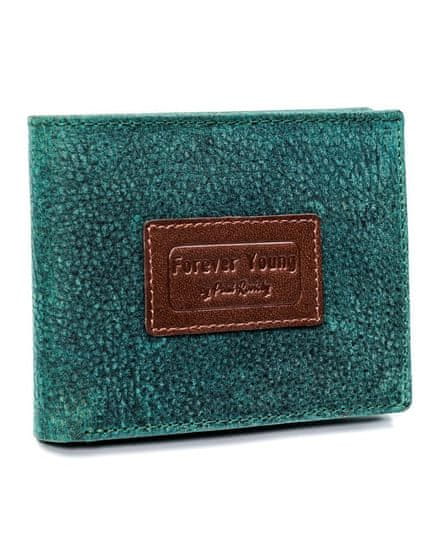FOREVER YOUNG Krásna, farebná pánska peňaženka z prírodnej kože