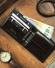 Always Wild Pevná, kožená pánska peňaženka s RFID ochranou a držiakom na kartu