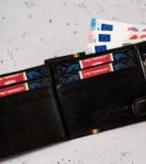 Peterson Horizontálna pánska peňaženka s farebným lemom