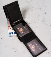 Peterson Horizontálna pánska peňaženka s farebným lemom