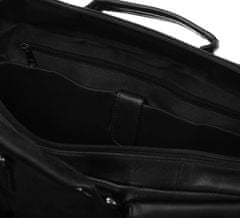 Inny Kožená pánska taška na notebook s retro vreckami