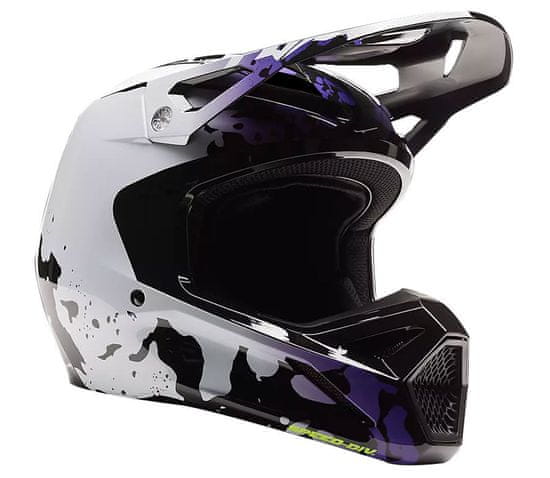 FOX Motokrosová helma V1 Morphic - Black/White