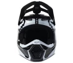 FOX Motokrosová helma V1 Leed Helmet Dot/Ece - Black/White vel. S