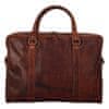 Luxusná kožená pracovná taška Greenwood , hnedá