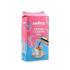 Lavazza Talianska mletá káva - jemná zmes arabiky z Južnej Ameriky a robusty z Ázie "Crema e Gusto Dolce" 250g Lavazza