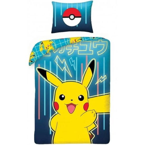 Halantex Bavlnené posteľné obliečky Pokémon Pikachu