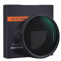 K&F Concept K&amp;F Concept ND8-ND128 Fader Nano-X 67mm variabilný šedý ND filter