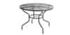VerDesign ZAZU okrúhly záhradný kovový stôl, čierny