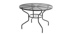 VerDesign ZAZU okrúhly záhradný kovový stôl, čierny
