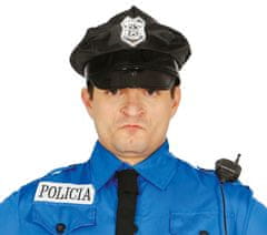 Guirca Pánska policajná čiapka čierna basic