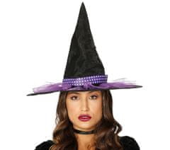 Guirca Čarodejnícky klobúk fialovo-čierny